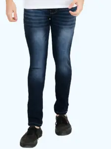 LINARIA Men Classic Crinkle Slim Fit Heavy Fade Cotton Jeans