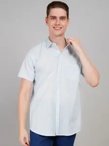 LOUIS MONARCH Men Regular Fit Spread Collar Solid Cotton Casual Shirt