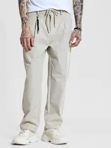 Snitch Men Relaxed Fit Pleated Trousers