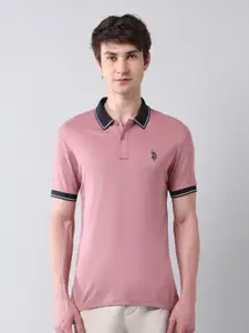 U.S. Polo Assn. Denim Co. Men Polo Collar Applique T-shirt