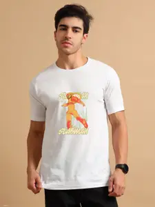Enciger Men Printed Applique T-shirt