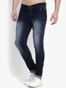 LINARIA Men Classic Mid-Rise Tapered Fit Heavy Fade Jeans