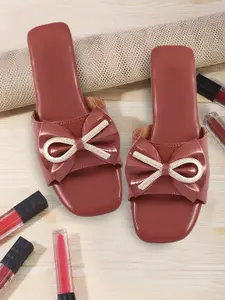 Bohekant Women Embellished Open Toe Flats