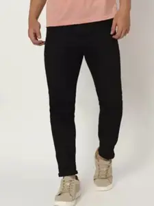 LINARIA Men Classic Slim Fit Mid-Rise Stretchable Jeans