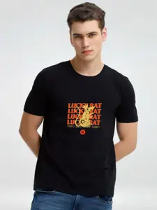 Enciger Men Printed Applique T-shirt