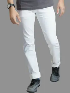 LINARIA Men Classic Slim Fit Slash Knee Jeans