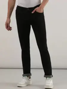 Linaria Men Classic Slim Fit Mid-Rise Clean Look Jeans