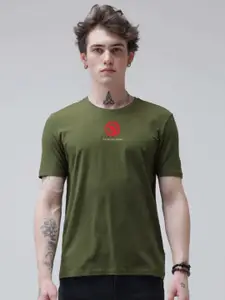 Enciger Men Printed Applique T-shirt