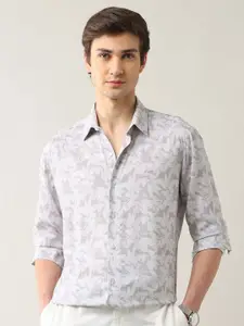 Arrow New York Men Slim Fit Spread Collar Floral Printed Casual Shirt