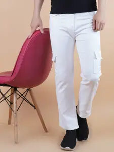 LINARIA Men Cotton Classic Jogger Mildly Distressed Stretchable Jeans