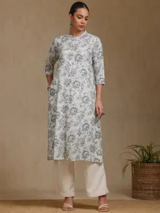 Soch Floral Printed A-Line Kurta