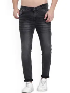 LINARIA Men Cotton Classic Slim Fit Low-Rise Light Fade Jeans