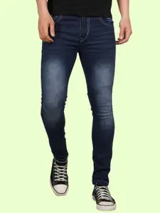 LINARIA Men Classic Slim Fit Low Distress Heavy Fade Jeans