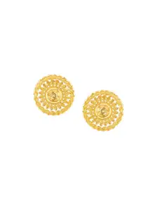 DIVASTRI Gold-Plated Floral Shaped Studs