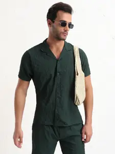 SHOWOFF Lapel Collar Short Sleeves Shirt & Shorts