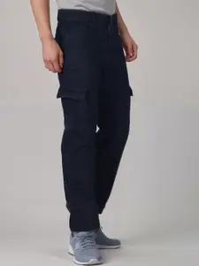 LINARIA Men Classic Relaxed Fit Stretchable Cargos Jeans