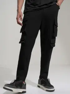 HIGHLANDER Men Slim Fit High-Rise Cargos Trousers