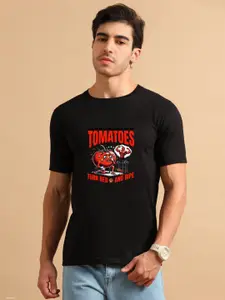 Enciger Men Printed Applique T-shirt