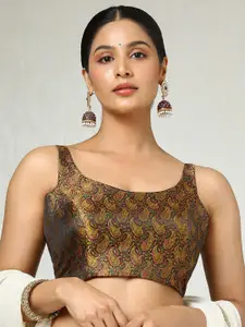 Soch Woven Designs U Neck Saree Blouse