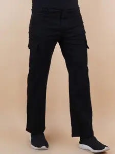 LINARIA Men Classic Mid-Rise Boyfriend Fit Stretchable Cargo Styles Jeans