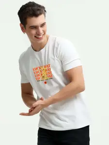 Enciger Men Printed Applique T-shirt