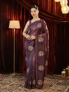kasee Floral Embroidered Organza Saree