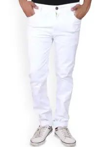 Linaria Men Classic Slim Fit Mid-Rise Clean Look Jeans