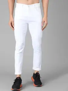 LINARIA Men Classic Slim Fit Low-Rise Slash Knee Jeans