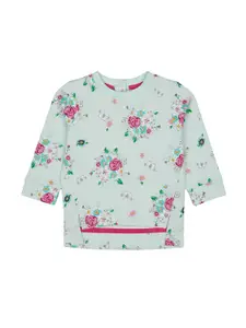 mothercare Girls Floral Printed Pullover Sweatshirt