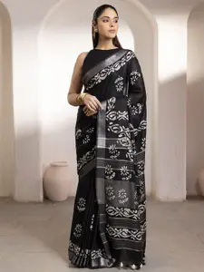 Soch Batik Printed Zari Saree