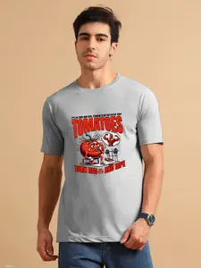 Enciger Men Printed Applique T-shirt