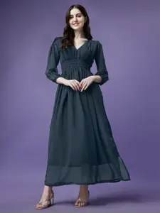 Raiyani Fashion V-Neck Pure Georgette Kurti