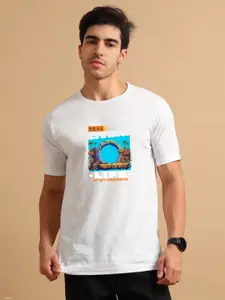 Enciger Men Printed Applique T-shirt