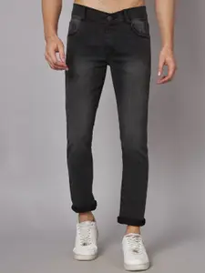 LINARIA Men Cotton Classic Slim Fit Mid-Rise Jeans