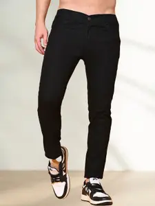 LINARIA Men Classic Tapered Fit Stretchable Mid-Rise Jeans