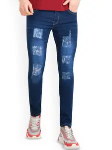 LINARIA Men Classic Slim Fit Highly Distressed Light Fade Jeans