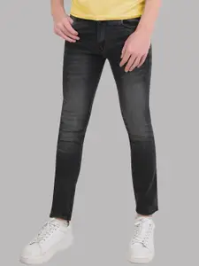 LINARIA Men Classic Slim Fit Low Distress Heavy Fade Jeans