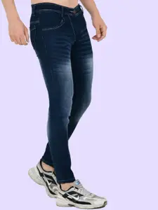 LINARIA Men Classic Mid-Rise Slim Fit Light Fade Jeans