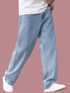 LINARIA Men Classic Relaxed Fit Low Distress Jeans