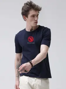 Enciger Men Printed Applique T-shirt