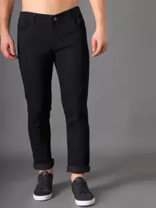 LINARIA Men Classic Clean Look Mid Rise Dark Shade Skinny Fit Stretchable Jeans