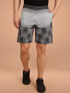 BULLMER Men Printed Mid-Rise Regular Shorts
