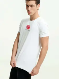 Enciger Men Printed Applique T-shirt