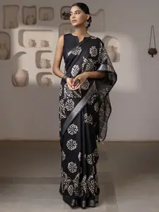 Soch Batik Printed Zari Saree