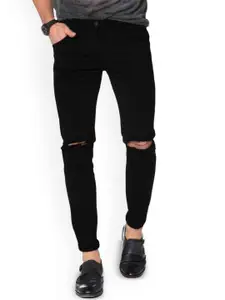 LINARIA Men Classic Slim Fit Mildly Distressed Jeans