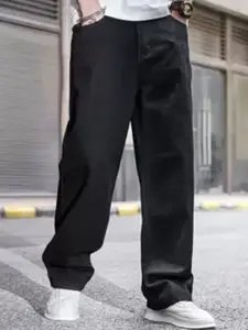 LINARIA Men Classic Mid-Rise Straight Fit Stretchable Jeans