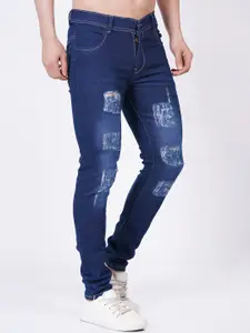 LINARIA Men Classic Slim Fit Mildly Distressed Light Fade Jeans