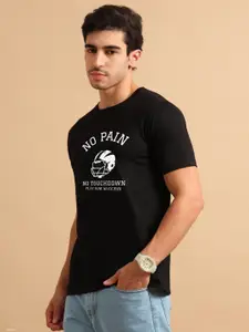 Enciger Men Printed Applique T-shirt