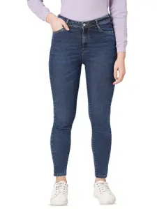 Kraus Jeans Women Skinny Fit High-Rise Clean look Jeans