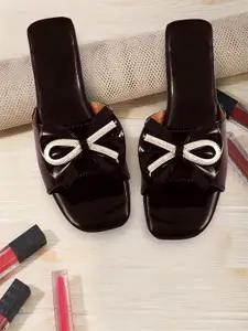 Bohekant Women Embellished Party Open Toe Flats